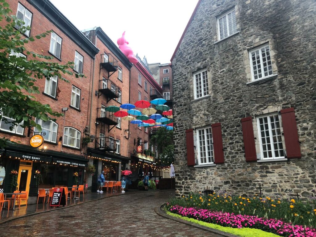 québec sous la pluie