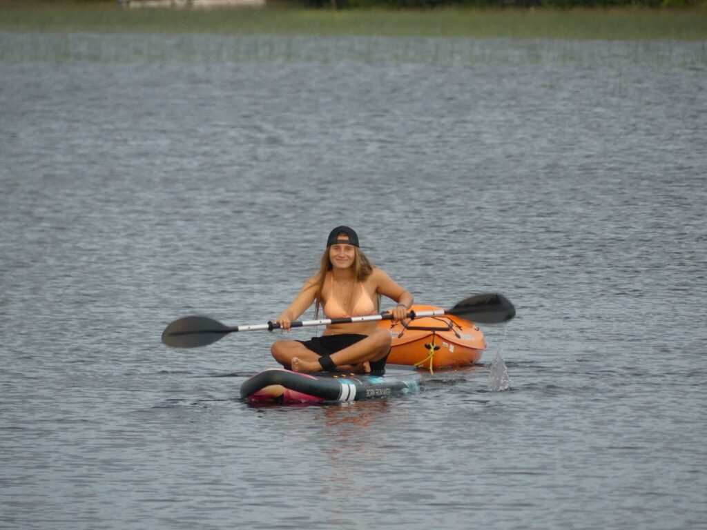 kayak au lac